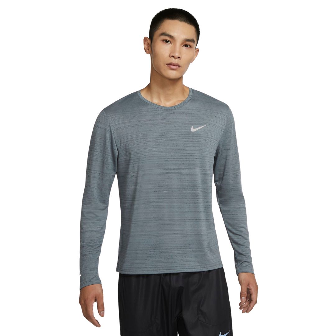 Mens Nike DF UV Miler Long Sleeve - The Running Company - Running Shoe ...